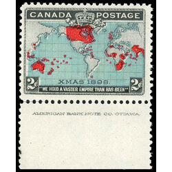canada stamp 86b christmas map of british empire 2 1898 M VFNH 030