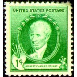 us stamp postage issues 884 gilbert stuart 1 1940