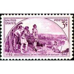 us stamp postage issues 904 kentucky statehood 3 1942