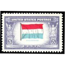 us stamp postage issues 912 flag of luxembourg 5 1943