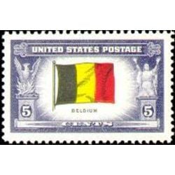 us stamp postage issues 914 flag of belgium 5 1943