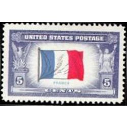 us stamp postage issues 915 flag of france 5 1943