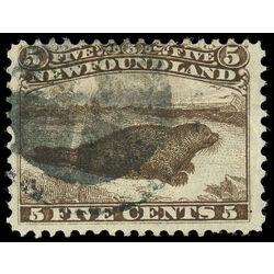 newfoundland stamp 25 harp seal 5 1866 U F 012