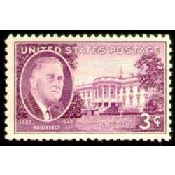 us stamp postage issues 932 roosevelt white house 3 1945
