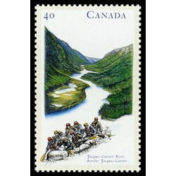 canada stamp 1324 jacques cartier river qc 40 1991