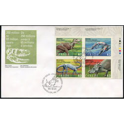 canada stamp 1498a prehistoric life in canada 3 1993 FDC UR