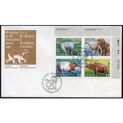canada stamp 1532a prehistoric life in canada 4 1994 FDC UR