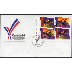 canada stamp 1520a commonwealth games vancouver 1994 FDC LL