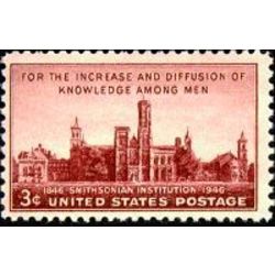 us stamp postage issues 943 smithsonian institute 3 1946