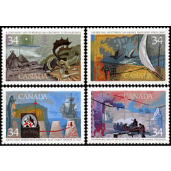 canada stamp 1104 7 exploration of canada 1 1986