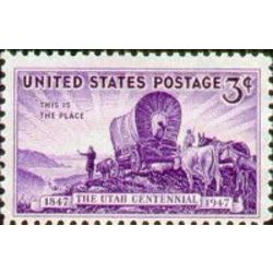 us stamp postage issues 950 utah centennial 3 1947