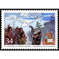 canada stamp 1129 missions in the wilderness 34 1987