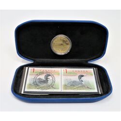 1 loon stamp and 2000 coin set