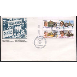 canada stamp 879i emily stowe 17 1981 FDC UL