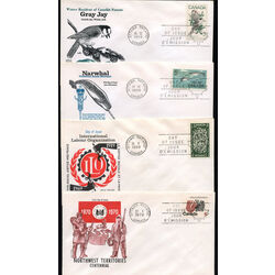 collection of 4 old canada first day covers cole cacheted
