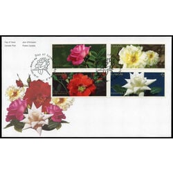 canada stamp 1911 4 fdc roses 2001