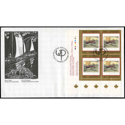 canada stamp 1635 york boat on lake winnipeg 90 1997 FDC LL