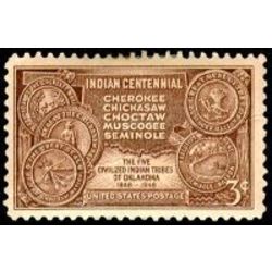 us stamp postage issues 972 indian centennial 3 1948