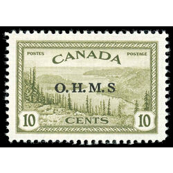 canada stamp o official o6a great bear lake nwt 10 1949