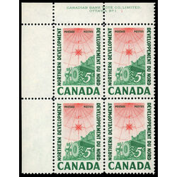canada stamp 391 surveying crew 5 1961 PB UL 1