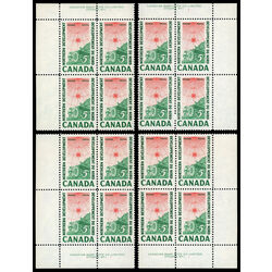canada stamp 391 surveying crew 5 1961 PB SET %231