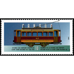canada stamp 1605k ottawa car company streetcar 1894 10 1996