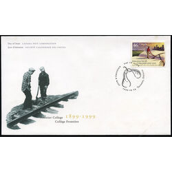 canada stamp 1810 frontier college farmer ploughing an open book 46 1999 FDC