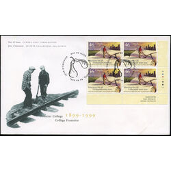 canada stamp 1810 frontier college farmer ploughing an open book 46 1999 FDC LR