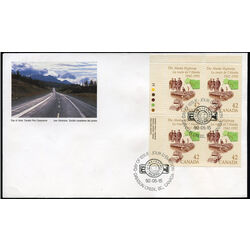 canada stamp 1413 the alaska highway 42 1992 FDC UL