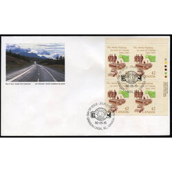 canada stamp 1413 the alaska highway 42 1992 FDC UR