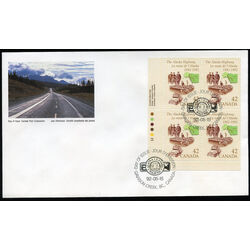 canada stamp 1413 map and vehicle 42 1992 FDC LL