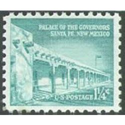 us stamp postage issues 1031a palace of the governors 1 1954