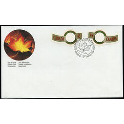 canada stamp 1568 9 fdc quick stick canada on left and on right set of 2 designs 1568 9 45 1995 FDC COMBO