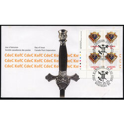 canada stamp 1656 knights of columbus 45 1997 FDC LL