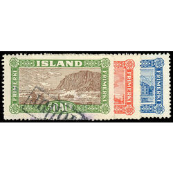iceland stamp 146 8 landing the mail 1925