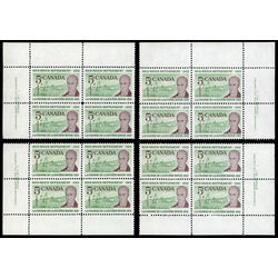 canada stamp 397 lord selkirk 5 1962 PB SET VFNH