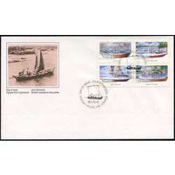 canada stamp 1269a small craft 2 1990 FDC