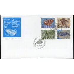 canada stamp 1282a prehistoric life in canada 1 1990 FDC