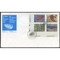 canada stamp 1282a prehistoric life in canada 1 1990 FDC LL