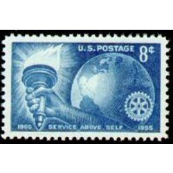 us stamp 1066 rotary international 8 1955