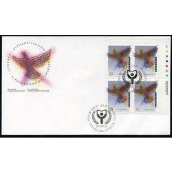 canada stamp 1288 symbolic bird 39 1990 FDC UR