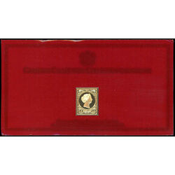 canadian postage stamp 15 victoria dominion reproduced in silver and 24 karat gold 2