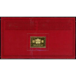 canadian postage stamp champlain quebec tercentenary reproduced in silver and 24 karat gold 20