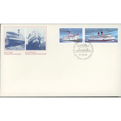 canada stamp 1140a canadian steamships 1987 FDC