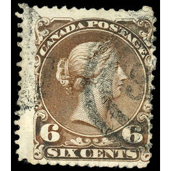 canada stamp 27 queen victoria 6 1868 U VG 025
