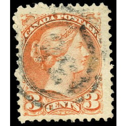 canada stamp 37e queen victoria 3 1870 U F 011