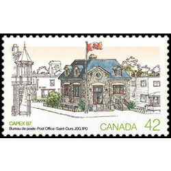 canada stamp 1125ad saint ours post office 42 1987