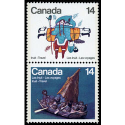 canada stamp 770ai inuit travel 1978 STRIP 2
