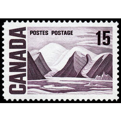 canada stamp 463pii bylot island by lawren harris 15 1972
