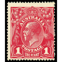 australia stamp 21a king george v 1914
